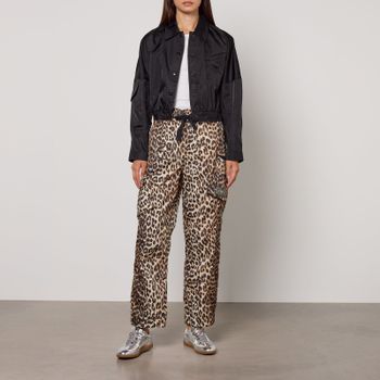 Ganni Duchesse Nylon Cargo Trousers - UK 6