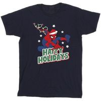 marvel camiseta happy holidays para nina