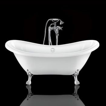Bañera Con Patas Darlington  175 Cm Patas León Cromadas