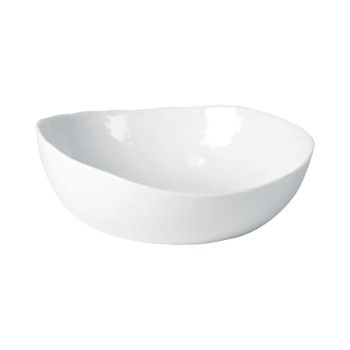 Sopa de porcelana blanca