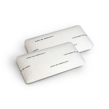Conjunto De 2 Almohadas Viscoelásticas 35x80x14 Carbono De Sonnomattress