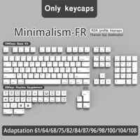 xda keycaps pbt frances aleman espanol reino unido abnt2 keycap para teclado mecanico con diseno iso teclas de sublimacion de tinte es de fr br