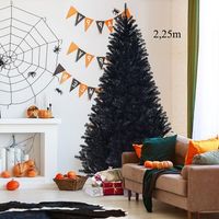 225m arbol de navidad con decoraciones de halloween 1258 ramas no iluminado con base solida de metal cfw44720