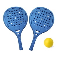 set palas de playa padel set 2 palas mas pelota eva soportes plasticos 8431687402269