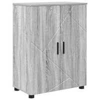 gabinete de bano gris sonoma 60 x 35 x 80 cm vidaxl