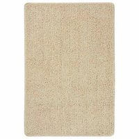 alfombra peluda antideslizante color crema 140x200 cm vidaxl