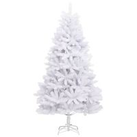 arbol de navidad  decoraciones de navidad artificial con bisagras y soporte blanco 210cm