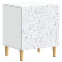 mesita de noche blanco 43 x 345 x 50 cm madera de ingenieria vidaxl