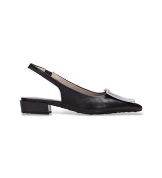 Hispanitas para mujer. HV264849 Zapatos Lila negro (41), Piel, Plano, 1 a 3cm, Ninguno, Casual