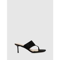 kamome trends sandalias sandalia de dedo zeta negro para mujer