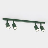 regleta de techo dongor verde oliva 4 luces