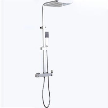Columna De Ducha Monomando Manzo 25 Cm X 25 Cm Cromado