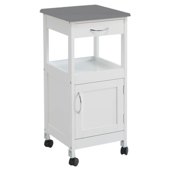 Carro De Cocina Con Puerta Y Cajón Práctico Y Móvil