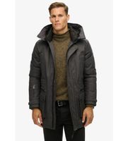 superdry para hombre m5012049a parka acolchada de tweed city gris xxl casual poliester reciclado sostenible
