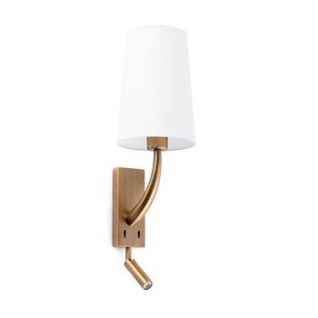 Aplique de pared con lector led rem (4w)