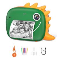 klack camara instantanea de impresion para ninos 3 a 12 anos 2 hd 12mp verde