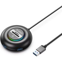 hub orico 4 puertos 5 gbits modelo yxr4 con lector sd y rgb