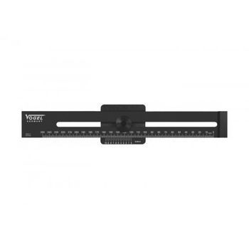 Vogel-336261-regla De Marcado De Aluminio Negra 250 Mm