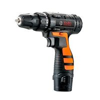taladro electrico inalambrico de doble velocidad con 15 nm y dos baterias de 12v 1300mah 18x6x19 cm color naranja