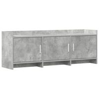 mueble de tv 130 x 33 x 47 cm gris hormigon vidaxl