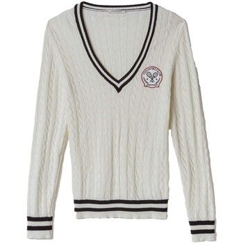 Hinnominate Jersey Maglia Scollo A V Con Trecce E Patch Tennis para mujer