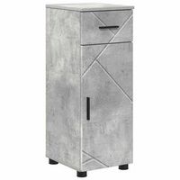 gabinete de bano gris concreto 30 x 35 x 80 cm vidaxl