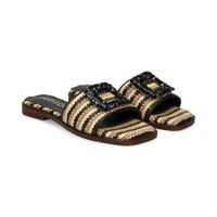 lodi sandalias planas mujer - negro talla 37