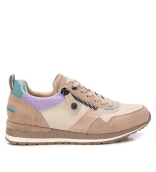 Refresh para mujer. 17205903-TAUPE Zapatillas 172059 taupe (40), Plano, 1 a 3cm, Cremallera, Casual