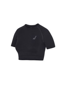 Top Joluvi Ana Crop Negro/Negro Mujer