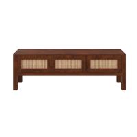 mueble de tv de madera de mango y canizo