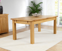 normandy 180cm oak extending dining table