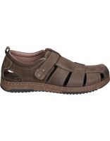 sandalias de piel para hombre walk  fly 963-40760 marron 44