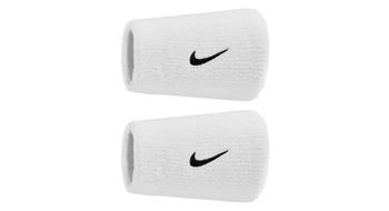 Munequera ancha de esponja  x2  nike swoosh classic blanco