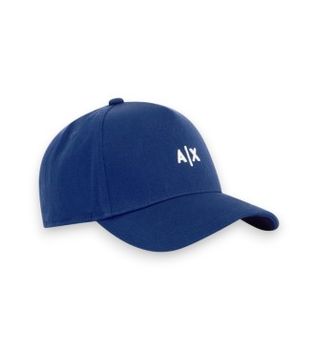 A|X Armani Exchange para hombre. 954112CC571UB131 Gorra Marca azul (OSFA), Casual, Algodón