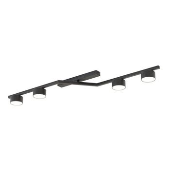Lámpara de techo vorn negro (4 luces)