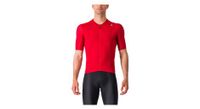 maillot castelli  p espresso  p de manga corta rojo