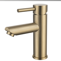 grifo lavabo dorado grifo de bano mezclador monomando - lomazoo yale