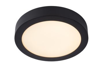 Lámpara de techo de aluminio con 1 led integrado, negro
