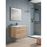 mueble slider 80 cm eucalipto pack mueble  lavabo