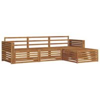 conjunto de sofas de exterior  mobiliario de jardin natural 2575 x 1625 x 73 cm