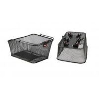 klick-fix cesto trasero klickfix city 2 malla estrecha para racktime 41x21x31 negro