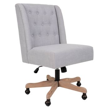 Silla tapizada con ruedas 54x43x104h cm