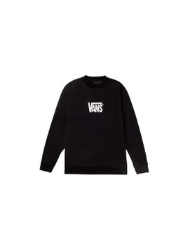 Sudadera Vans Stretch Logo Crew Niño Negro/Blanco