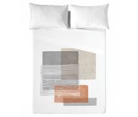 naturals - juego de sabanas estampadas 3 piezas cama 135 - algodon extra suave - incluye sabana encimera  1 funda de almohada  1 sabana bajera- fabricado en espana - fibi 2b