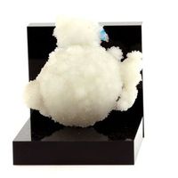 stilbite  cavansity - piedra natural de la india distrito de pune - cristales azules y blancos formacion geologica unica  849 ct - certificado de
