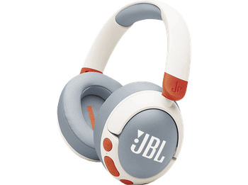 Auriculares infantiles - JBL Junior 470NC, Circumaurales , Sonido inocuo 85db, Control parental, Micrófono, Cancelación ruido, Autonom 50h,Blanco