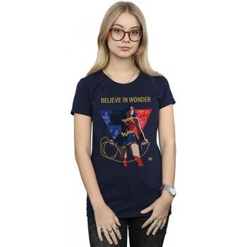 Dc Comics Camiseta 80th Anniversary Believe In Wonder para mujer
