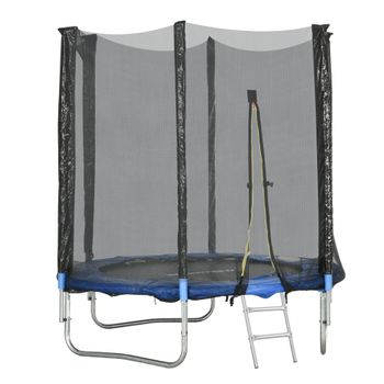 SPORTNOW Trampolín de exterior con red de seguridad 180 cm para niños y adultos   Aosom España