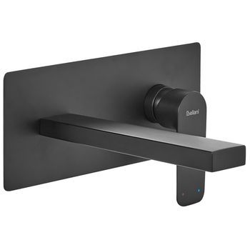 Grifo Monomando De Latón Empotrado Para Lavabo En Pared Negro Dichato