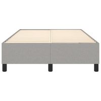 somier de laminas sobre patas estructura de cama 120x200 cm tela gris claro tdl0207204